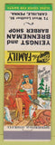 Matchbook Cover - Yeingst Brenneman Barber Shop Carlisle PA hillbilly