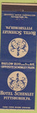 Matchbook Cover - Hotel Schenley Pittsburgh PA