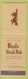 Matchbook Cover - Paul's Steak Pub New York City