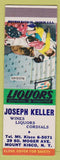 Matchbook Cover - Joseph Keller Liquors Mount Kisco NY SAMPLE
