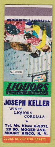Matchbook Cover - Joseph Keller Liquors Mount Kisco NY SAMPLE