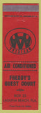 Matchbook Cover - Freddy's Guest Court Laguna Beach FL