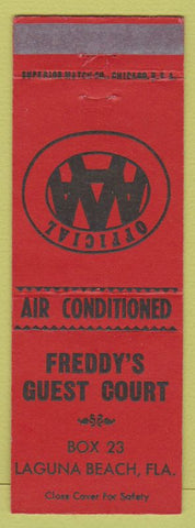 Matchbook Cover - Freddy's Guest Court Laguna Beach FL