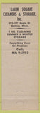 Matchbook Cover - Lakin Square Cleaners Christmas Quincy MA