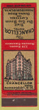 Matchbook Cover - Chancellor Hotel Parkersburg WV