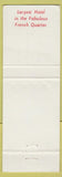 Matchbook Cover - Monteleone Hotel New Orleans LA WEAR