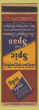 Matchbook Cover - Spic and Span Cleaner Saginaw MI