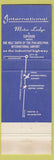 Matchbook Cover - International Motor Lodge Lester PA