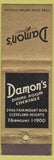 Matchbook Cover - Damon's Cleveland Heights OH