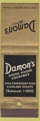 Matchbook Cover - Damon's Cleveland Heights OH