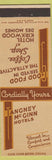 Matchbook Cover - Tangney McGinn Hotels Kirkwood Des Moines IA
