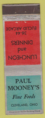 Matchbook Cover - Paul Mooney's Restaurant Cleveland OH WEAR