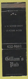 Matchbook Cover - Gillam's Pub Long Beach NY