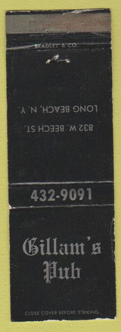 Matchbook Cover - Gillam's Pub Long Beach NY
