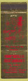 Matchbook Cover - Monticello Restaurant Framingham MA