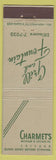 Matchbook Cover - Charmet's Grill Chicago IL