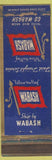 Matchbook Cover - Wabash Railroad