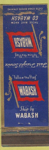 Matchbook Cover - Wabash Railroad