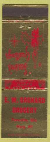 Matchbook Cover - EW Orchard Grocery Teresita MO