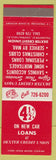 Matchbook Cover - Dexter Credit Union Central Falls RI