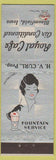 Matchbook Cover - Royal Cafe Bloomfield IA deco girlie