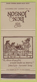 Matchbook Cover - Ben Johnson San Francisco CA 30 Strike