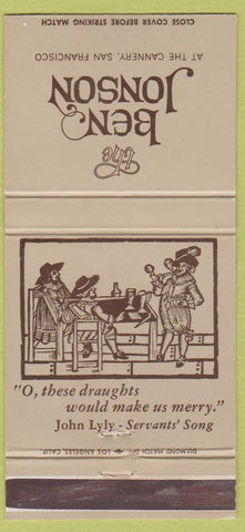 Matchbook Cover - Ben Johnson San Francisco CA 30 Strike