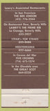Matchbook Cover - Ben Johnson San Francisco CA 30 Strike