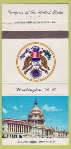 Matchbook Cover - Congressman William D Ford Michigan MI 30 Strike