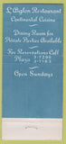 Matchbook Cover - L' Aiglon Restaurant New York City 30 Stick