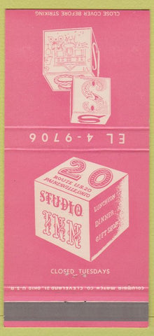Matchbook Cover - Studio Inn Painesville OH 30 Strike