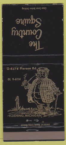 Matchbook Cover - The Country Squire Flushing MI 30 Strike