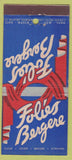 Matchbook Cover - Folies Bergere New York City 21 Strike Feature