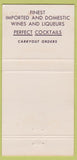Matchbook Cover - Royal Lounge Corned Beef Royal Oak MI 30 Strike