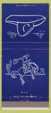 Matchbook Cover - Fred Harvey Cowboy Scene  30 Strike