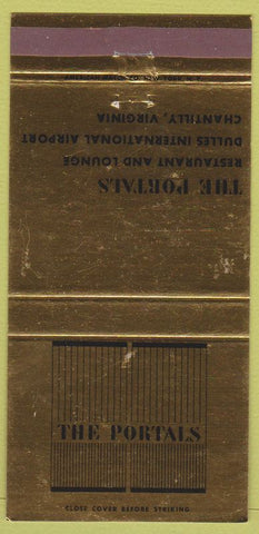 Matchbook Cover - The Portals Restaurant Chantilly VA 30 Strike