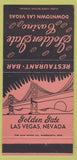 Matchbook Cover - Golden Gate Casino Las Vegas NV girlie back 30 Strike
