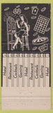 Matchbook Cover - Golden Gate Casino Las Vegas NV girlie back 30 Strike