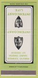 Matchbook Cover - Intercoast Life Insurance Sacramento CA 30 Strike