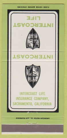 Matchbook Cover - Intercoast Life Insurance Sacramento CA 30 Strike
