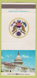 Matchbook Cover - Tom Bevill Congress Alabama AL 30 Strike