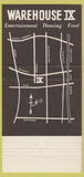 Matchbook Cover - Warehouse IX Los Angeles CA 30 Strike