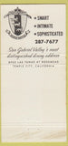 Matchbook Cover - Black Watch Restaurant Temple City CA 30 Strike