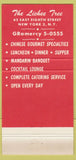 Matchbook Cover - Lichee Tree Chinese Restaurant New York City 30 Strike