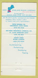 Matchbook Cover - New England Shank Saugus MA steel industry 30 Strike