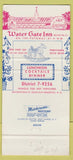 Matchbook Cover - Water Gate Inn Washington DC 30 Strike