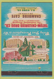 Matchbook Cover - Tatum Childress Drugs Jonesboro AR WEAR 40 Strike
