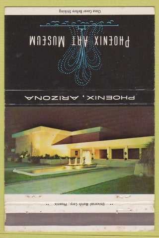 Matchbook Cover - Phoenix AZ Art Museum  40 Strike