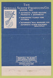 Matchbook Cover - Special Screw Products Bedford OH 40 Strike