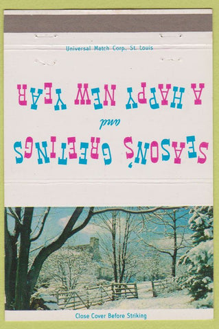 Matchbook Cover - Harrisburg Dairies 1956 Christmas PA 40 Strike